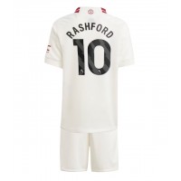 Dres Manchester United Marcus Rashford #10 Tretina pre deti 2023-24 Krátky Rukáv (+ trenírky)